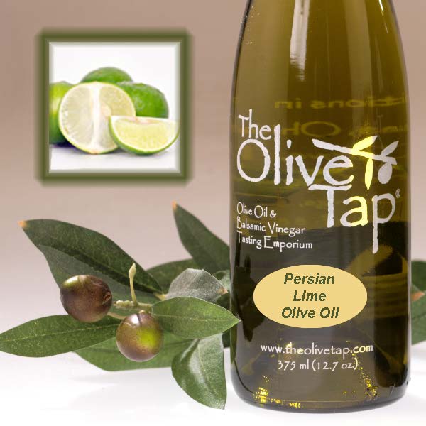 bottle of Persian Lime Olive Oil